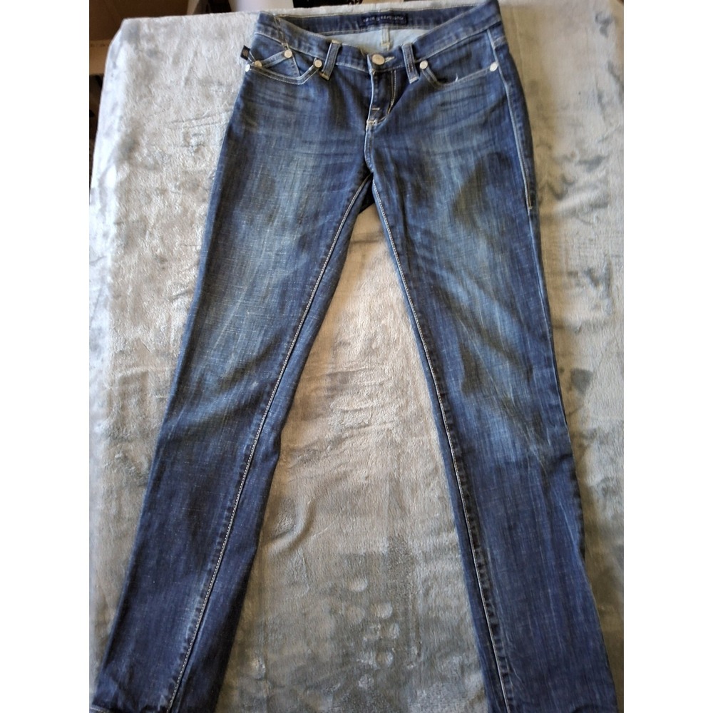 Rock and Republic Women's Light Blue Denim Berlin Skinny Mid Rise Jeans Size 4M